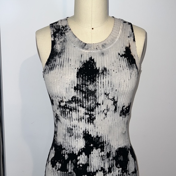 Cotton Citizen Black and Grey Tie Dye IBIZA TANK DRESS - Picture 5 of 16